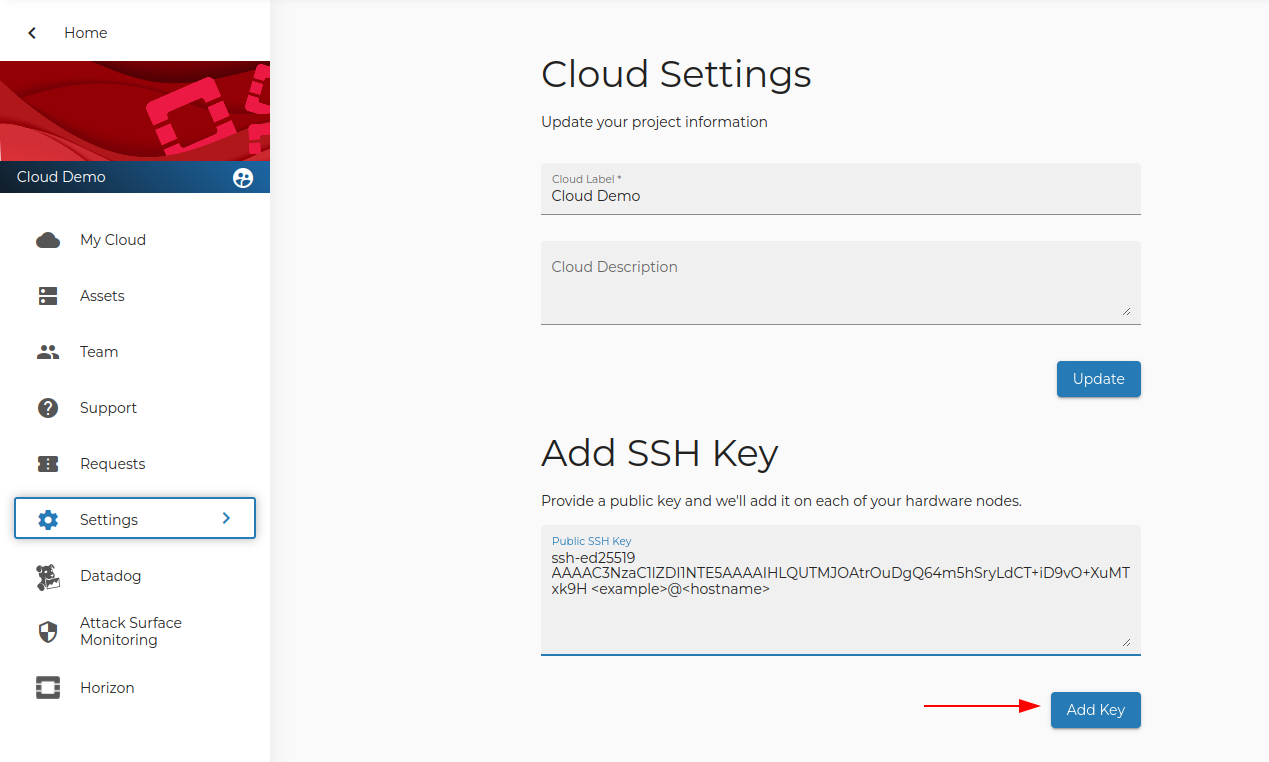 Add SSH Key