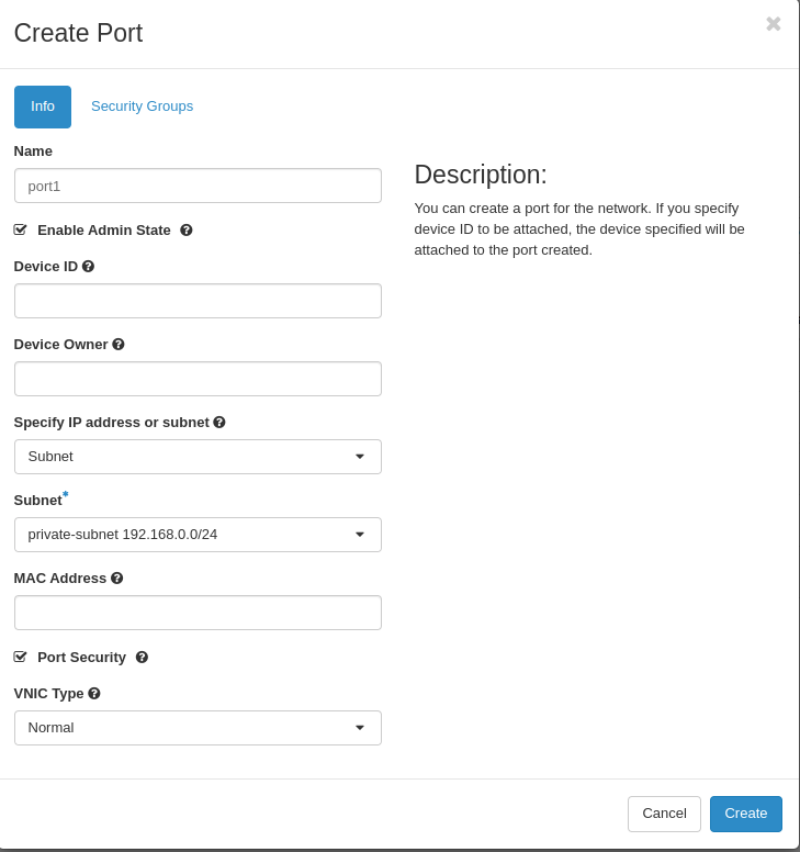 Configure Port